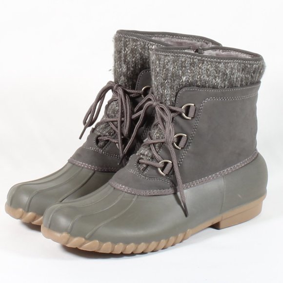 Baretraps Shoes - Baretraps Duck Winter Snow Rain Short Boots Grey